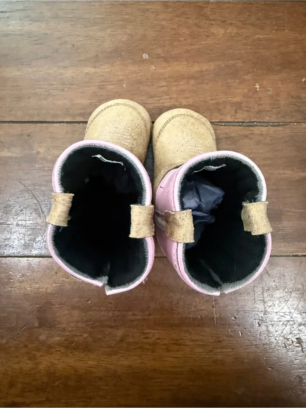 Boot Barn Toddler Girl Pink and Tan Star Western Boots